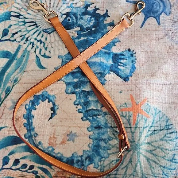 Vintage Dooney & Bourke Pebble Leather Tassel Satchel - Picture 15 of 15